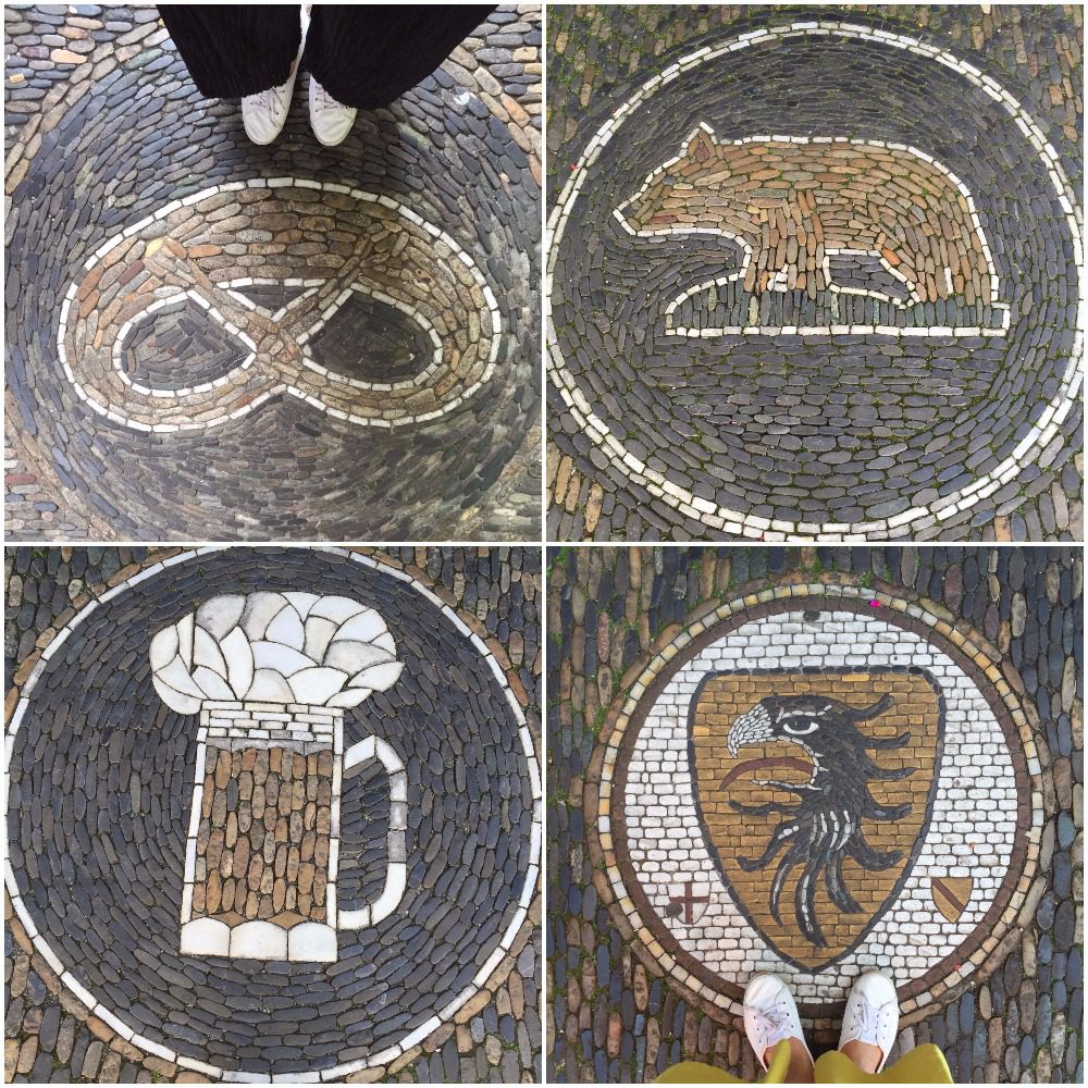 freiburg sokakları mozaik